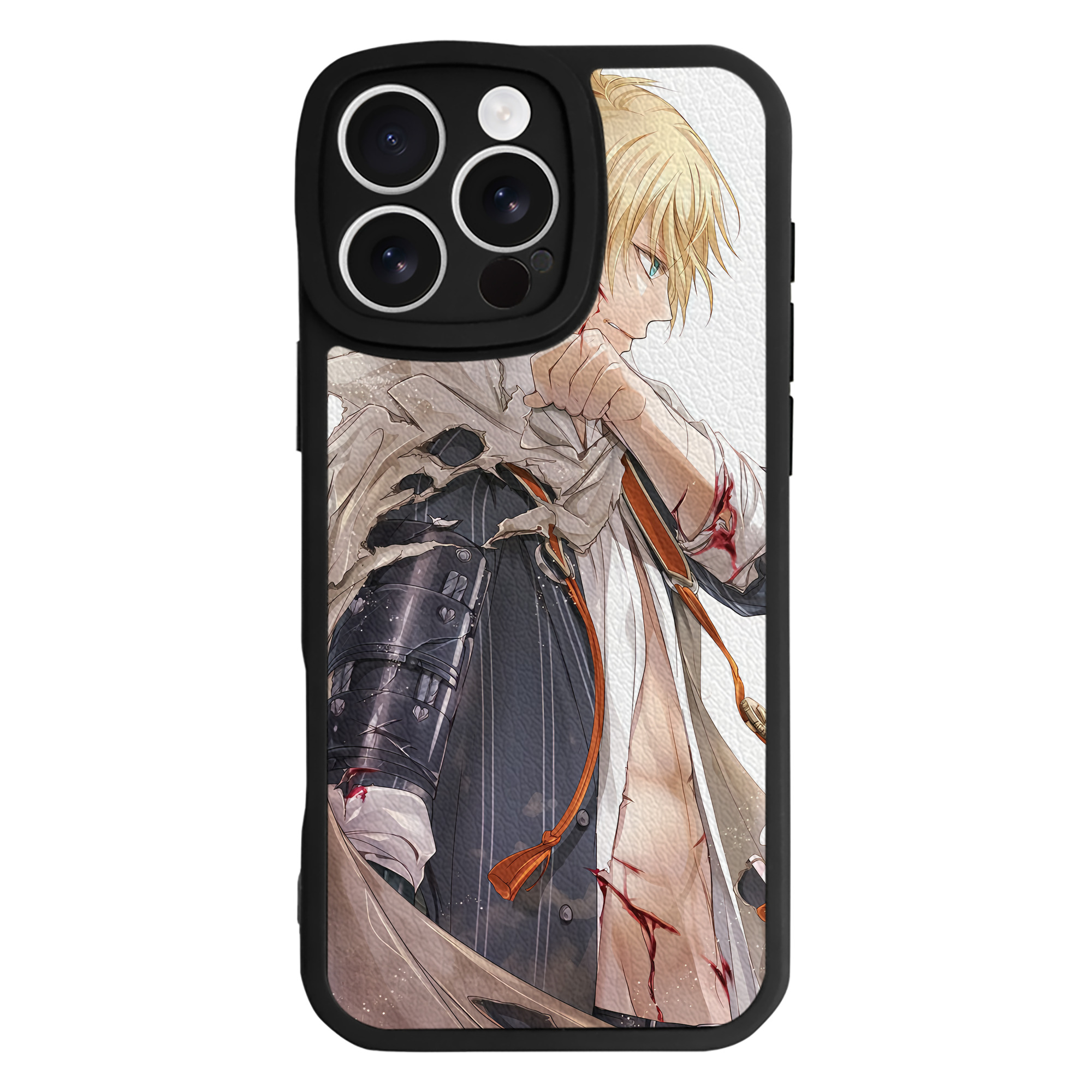 （画像用） 刀剣乱舞 Touken Ranbu 【iPhone 16シリーズ対応】シリコンスマホケース（レザー調） 材質：シリコン